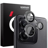 NORTHJO Camera LensCD Vein Metal Ring Tempered Glass Film
